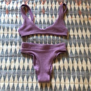 Lilac Bond-eye swim suit